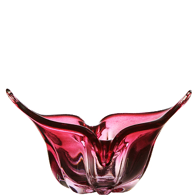 Декор.ваза д.сервировки стола "Феникс" (розовая) Цветная пудра -БС