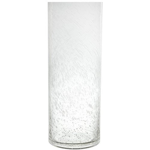 Ваза-цилиндр "Капли в стекле"